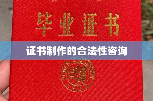 盐山证书制作的合法性咨询